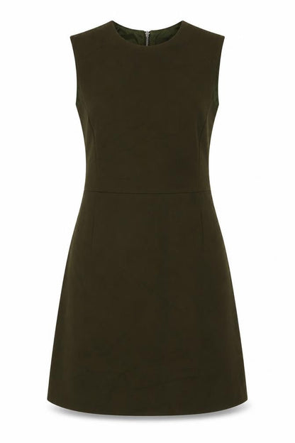 French Connection Womens Brown Polyester A-Line Size 10 Round Neck Pullover