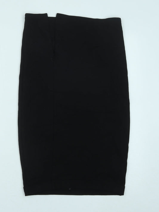 George Womens Black Polyester Straight & Pencil Skirt Size 10