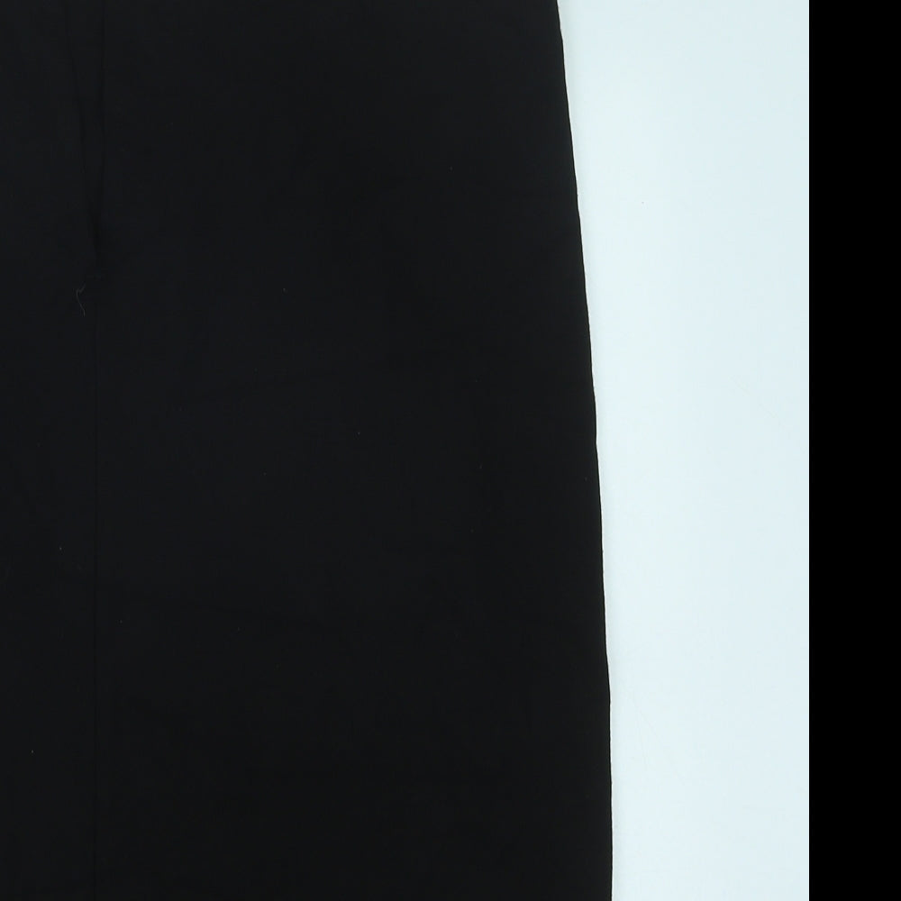 George Womens Black Polyester Straight & Pencil Skirt Size 10