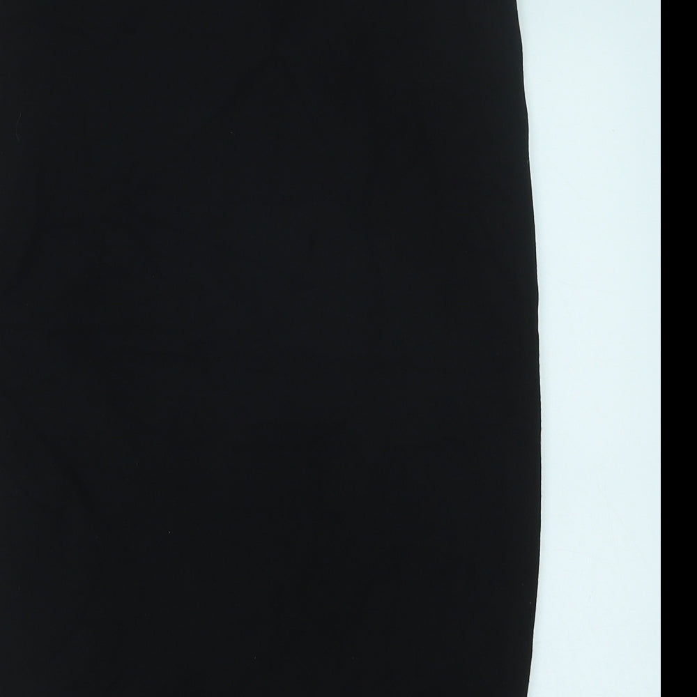 George Womens Black Polyester Straight & Pencil Skirt Size 10