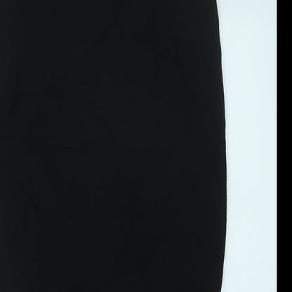 George Womens Black Polyester Straight & Pencil Skirt Size 10