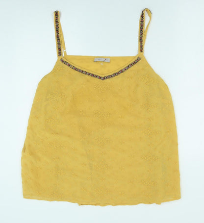 Womens UK Size 20 Marks and Spencer Yellow Camisole Tank