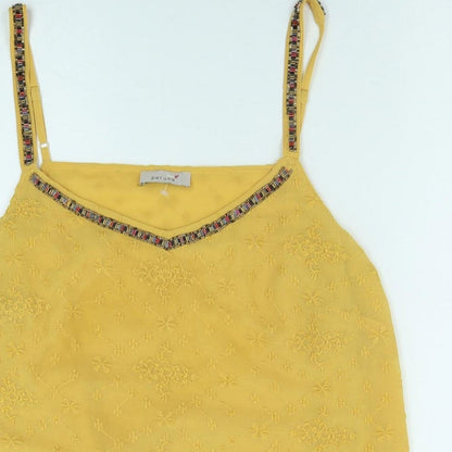 Womens UK Size 20 Marks and Spencer Yellow Camisole Tank