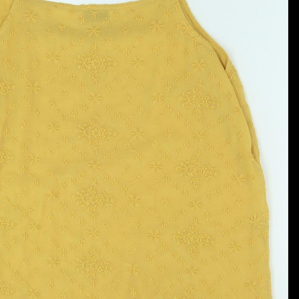 Womens UK Size 20 Marks and Spencer Yellow Camisole Tank