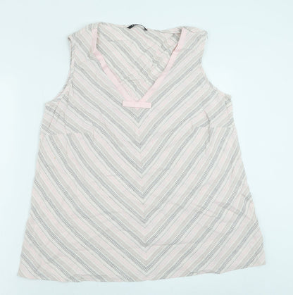 Womens UK Size 18 essence Pink Basic Blouse