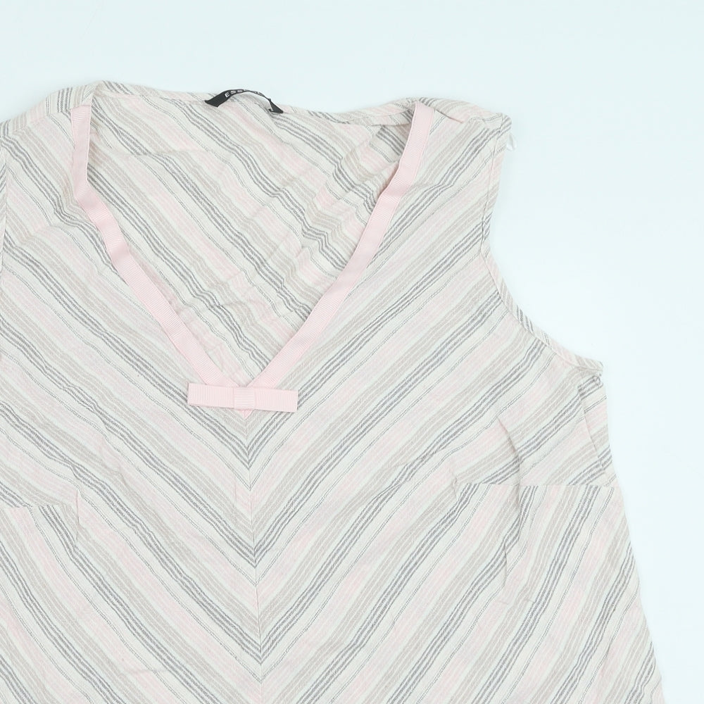 Womens UK Size 18 essence Pink Basic Blouse