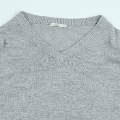 Womens UK Size 12 Onfire Grey Pullover Jumper