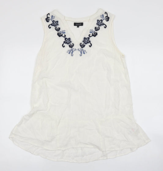 Womens UK Size 14 Soon Silver Basic Tank