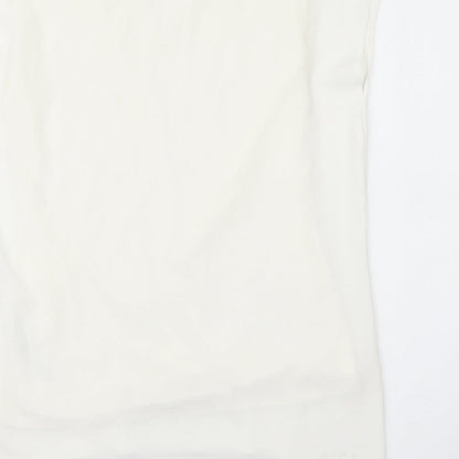 Womens UK Size S Wallis White Basic Tank