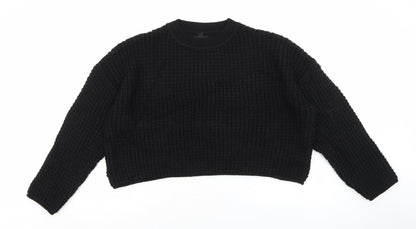 Womens UK Size L New Look Black Pullover Jumper