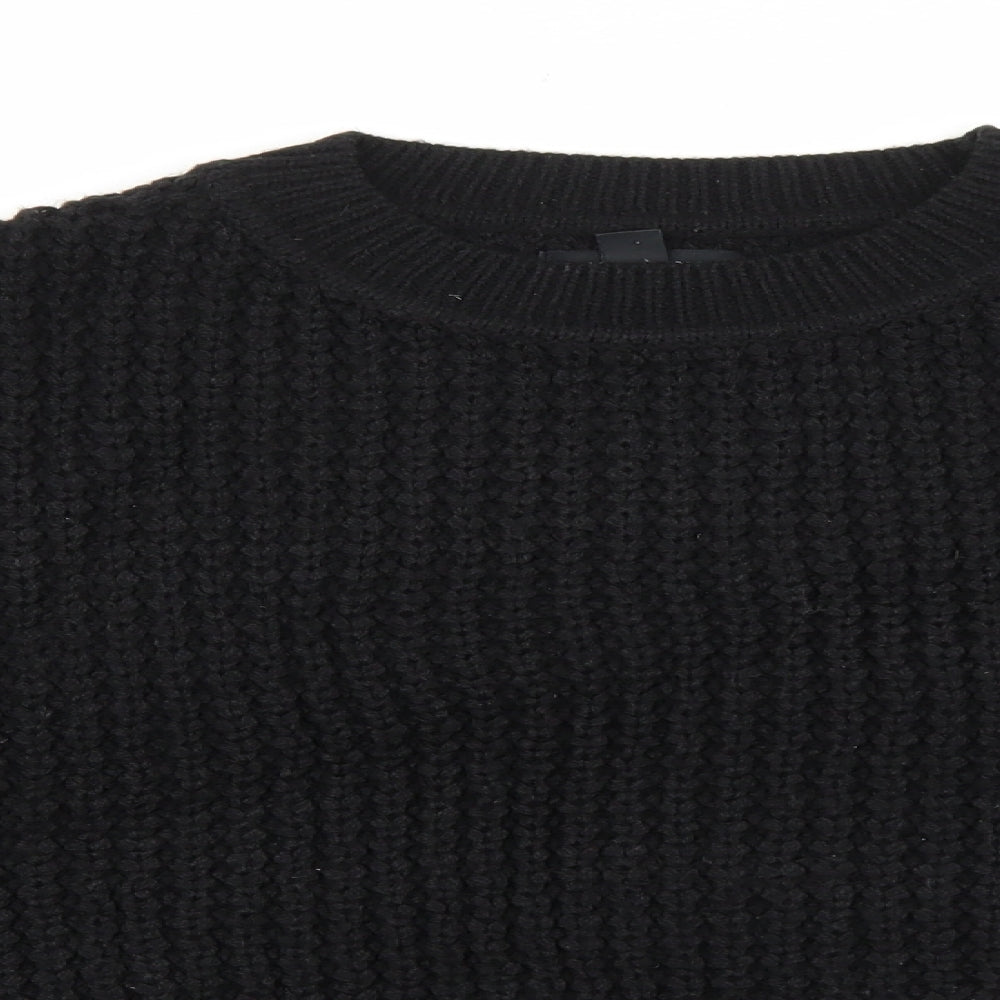Womens UK Size L New Look Black Pullover Jumper