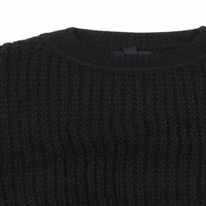Womens UK Size L New Look Black Pullover Jumper