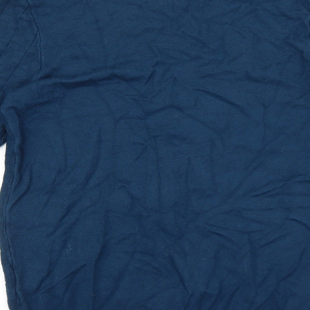 Burton Mens Blue Round Neck Viscose Pullover Jumper Size XS