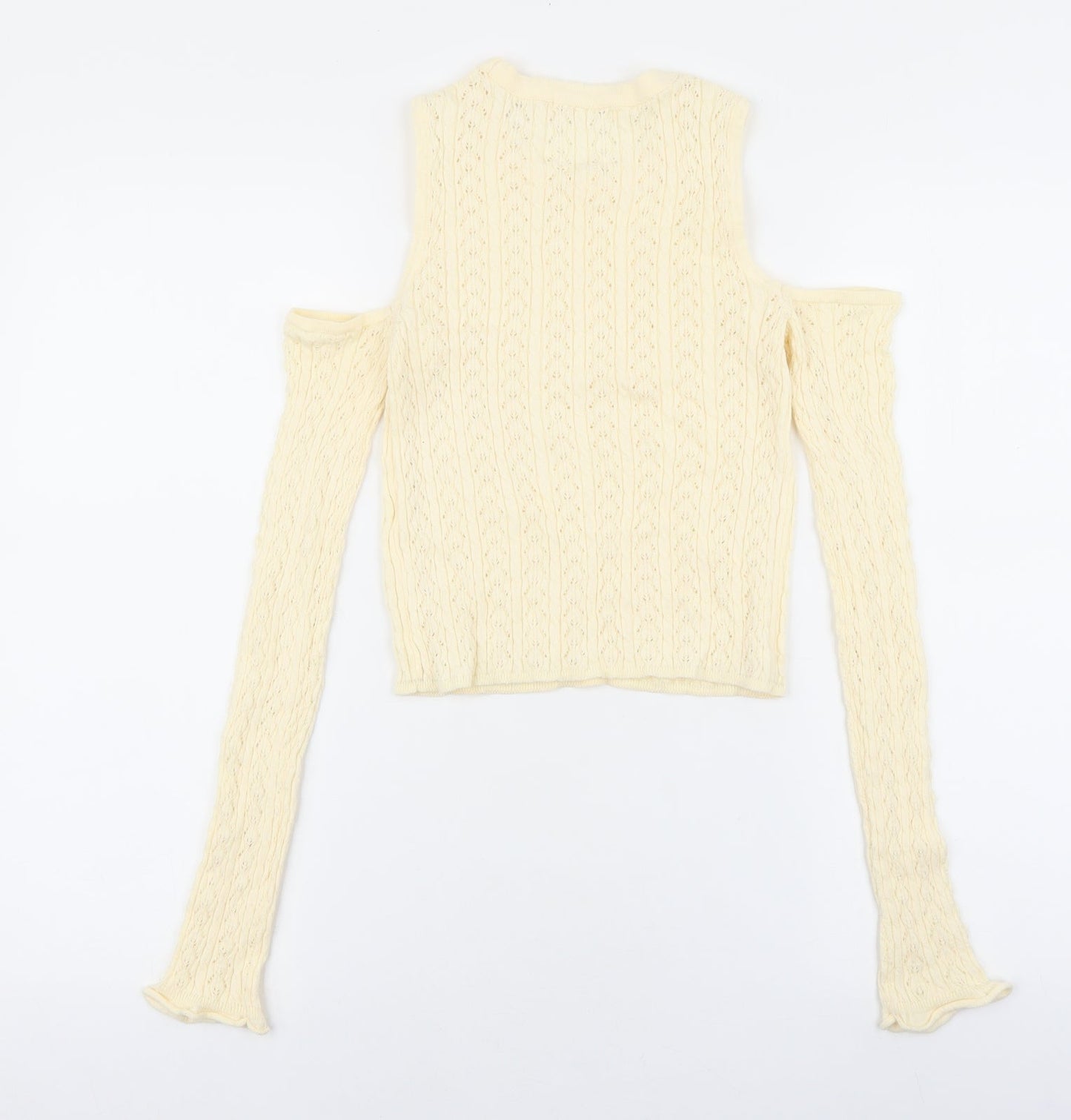 Womens UK Size M Stradivarius Ivory Pullover Jumper