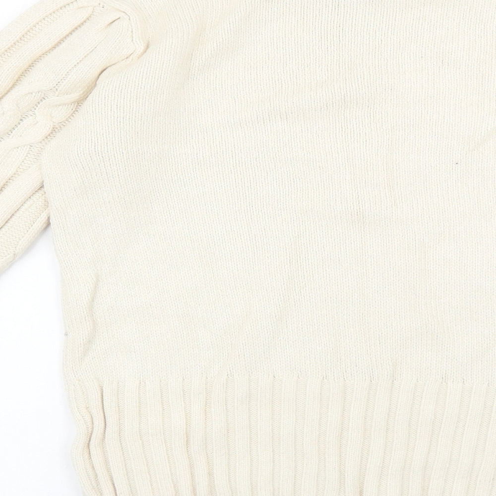 Womens UK Size M Rachel Zoe Beige Pullover Jumper