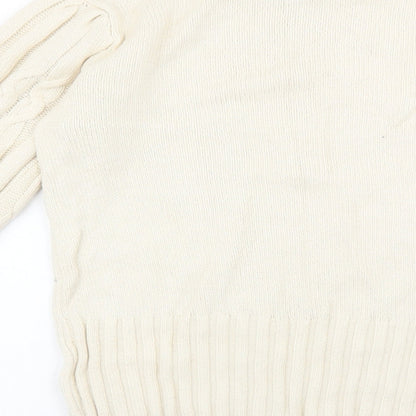 Womens UK Size M Rachel Zoe Beige Pullover Jumper