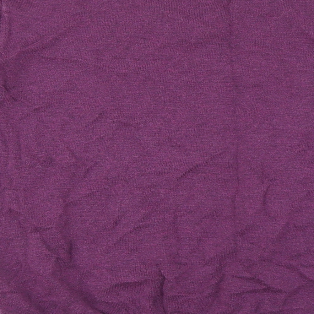 NEXT Mens Purple V-Neck Cotton Pullover Jumper Size M