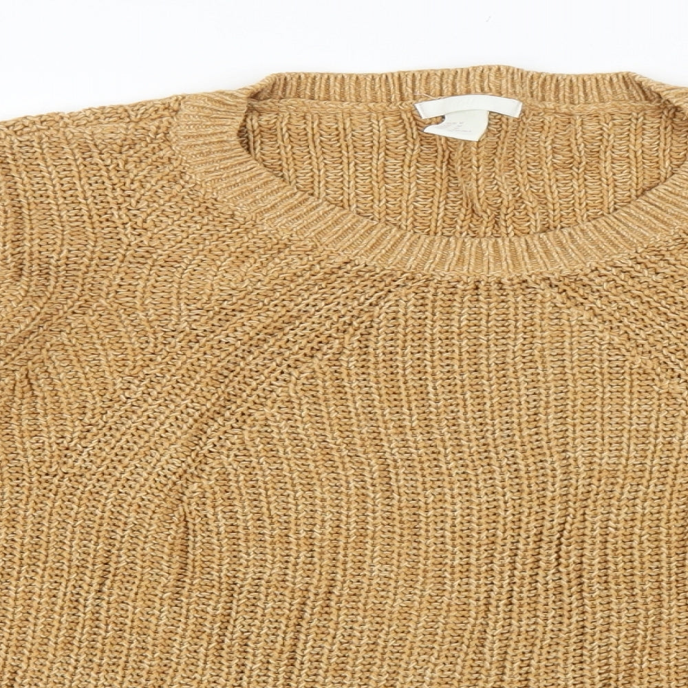 Womens UK Size M H&M Brown Pullover Jumper