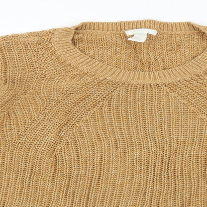 Womens UK Size M H&M Brown Pullover Jumper