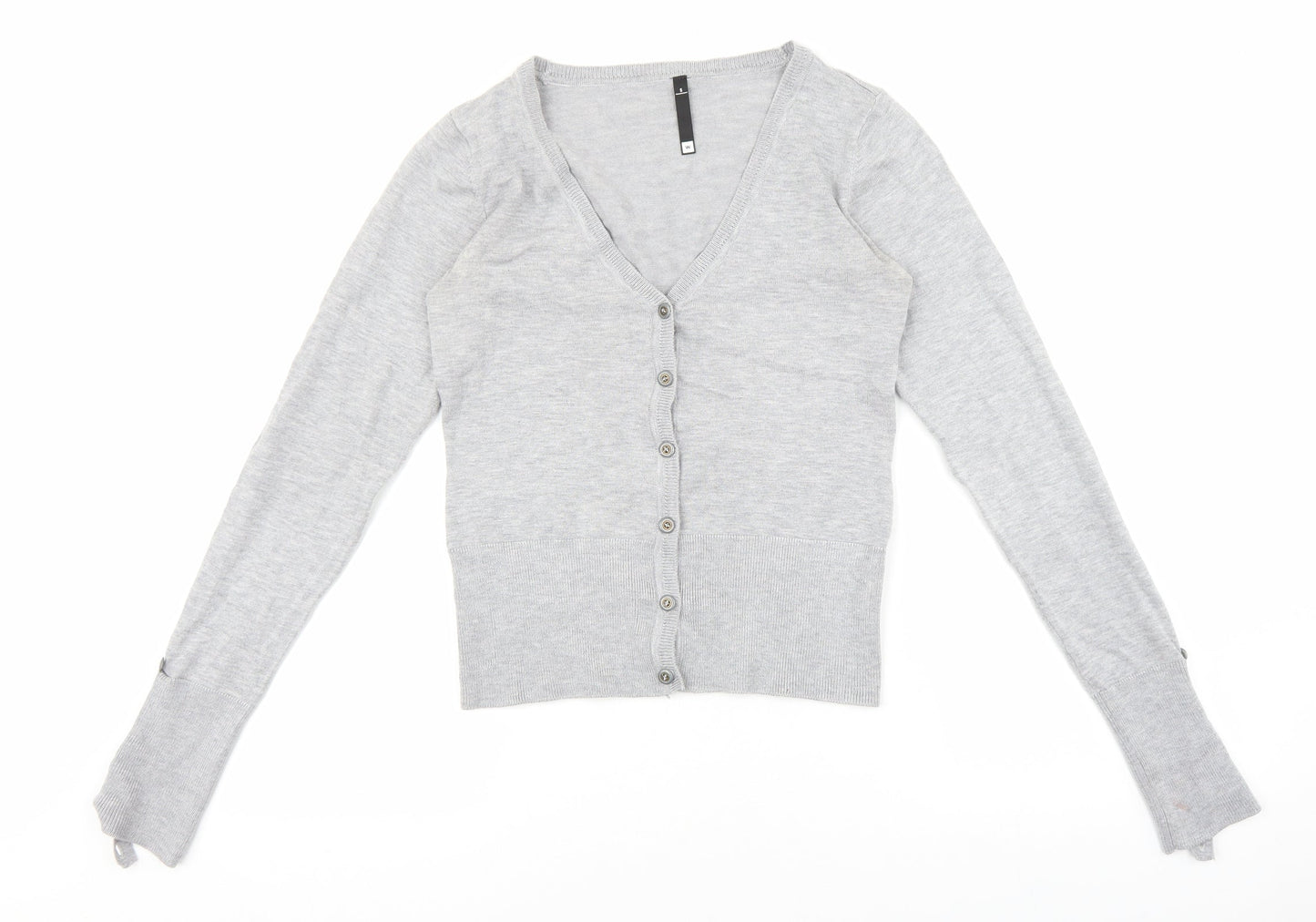 Womens UK Size S woolworths Grey Cardigan Jumper