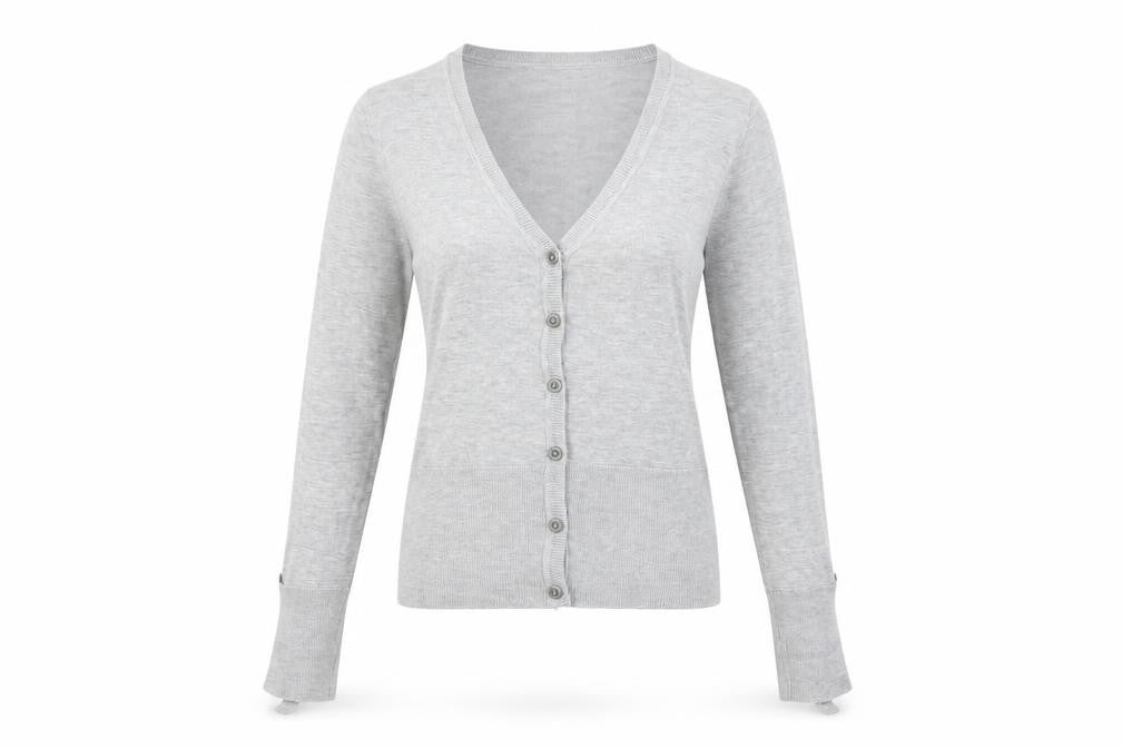 Womens UK Size S woolworths Grey Cardigan Jumper