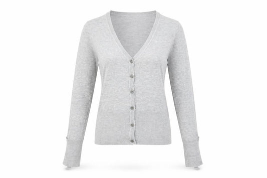 Womens UK Size S woolworths Grey Cardigan Jumper