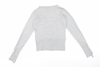 Womens UK Size S woolworths Grey Cardigan Jumper