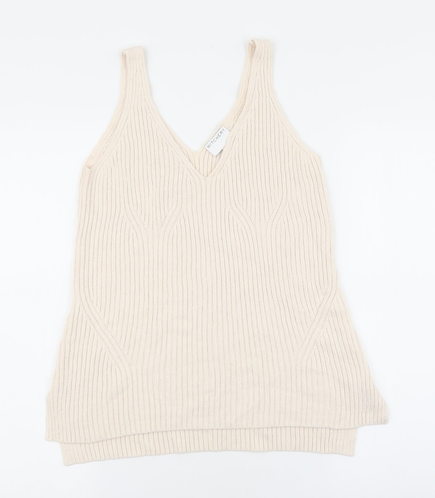 Womens UK Size S Witchery Beige Pullover Jumper