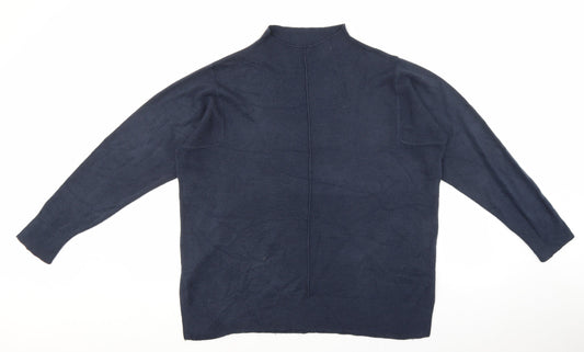 Womens UK Size L Marks and Spencer Blue Pullover Jumper