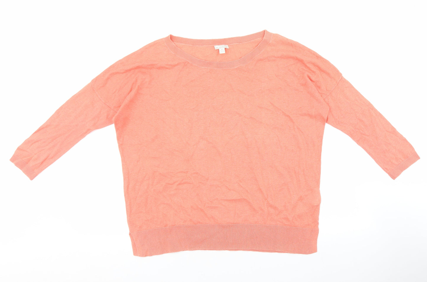 Gap Womens Pink Round Neck Cotton Pullover Jumper Size S