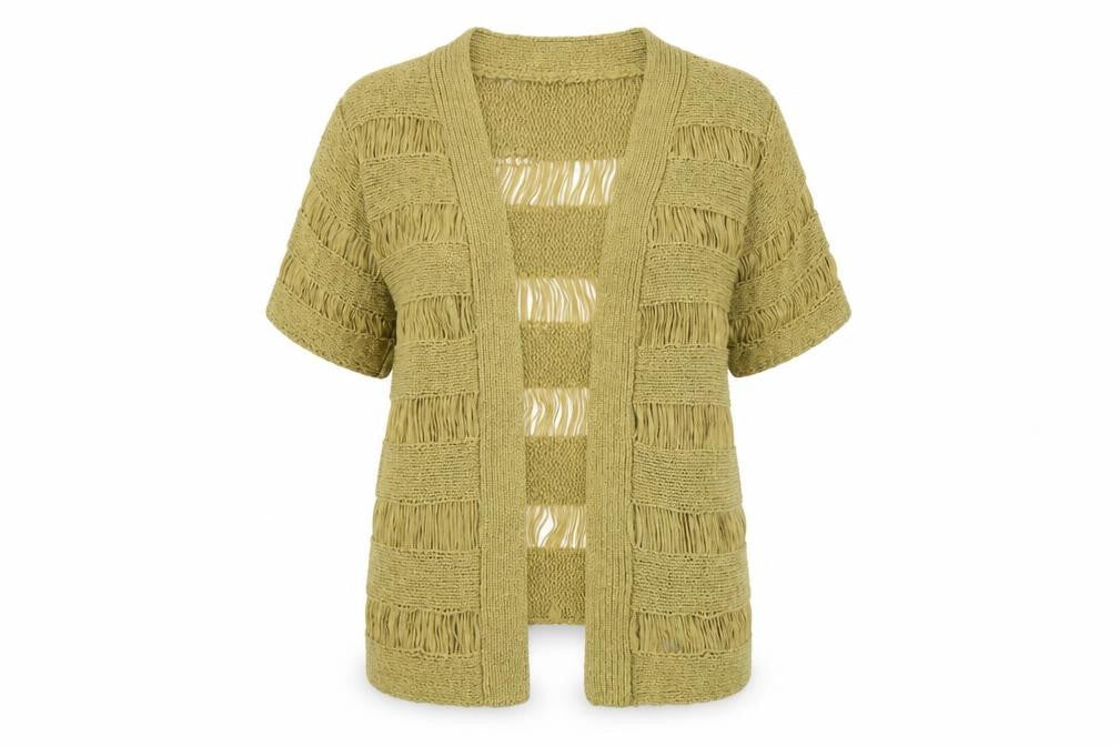Womens UK Size 14 Roman Green Cardigan Jumper