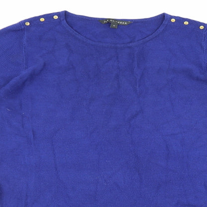 Womens UK Size 14 love knitwear Blue Pullover Jumper