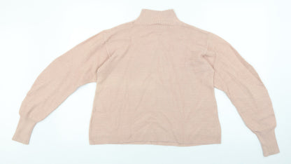 Womens UK Size 10 Topshop Pink Pullover Jumper