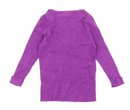 Womens UK Size 8 Marks and Spencer Purple Pullover Jumper