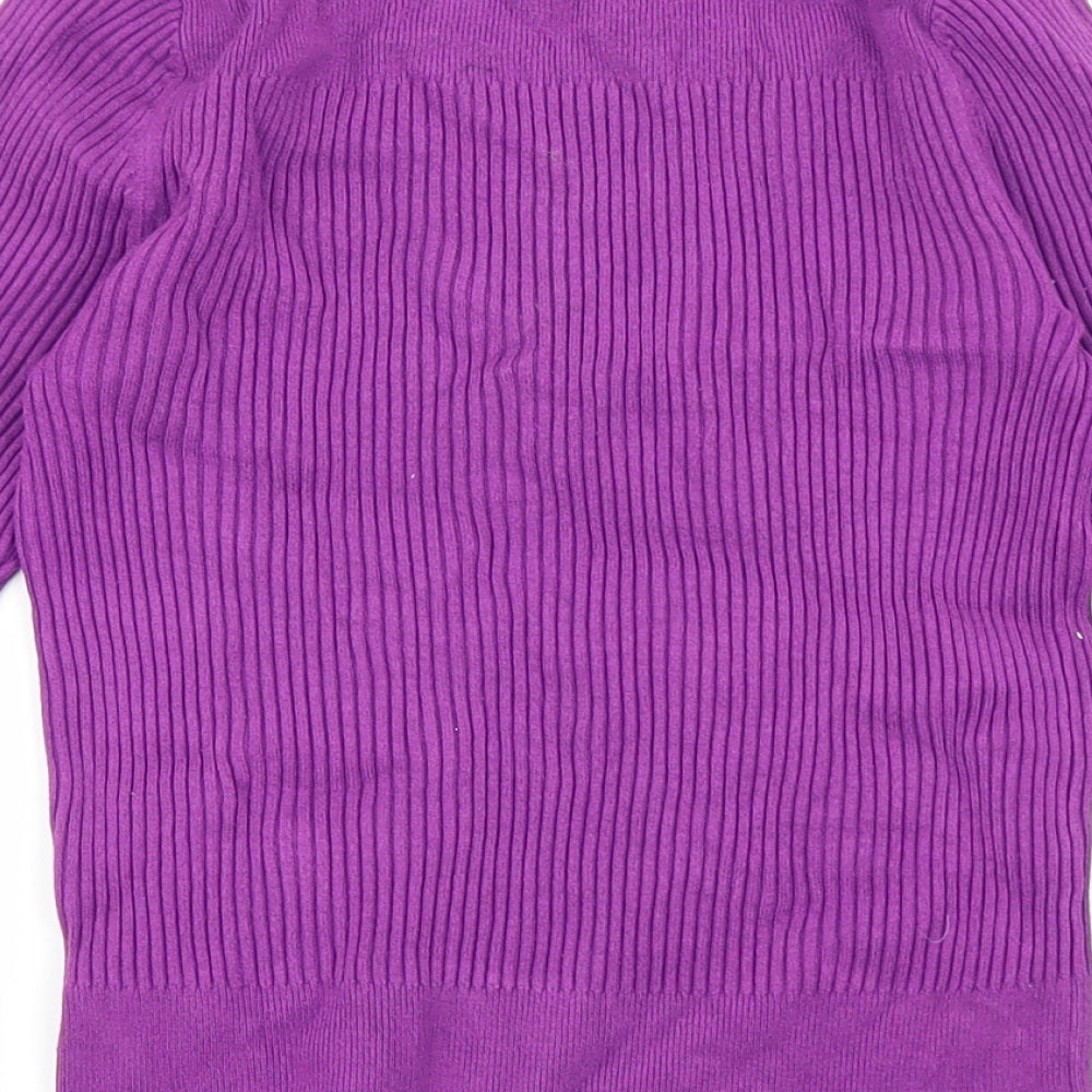 Womens UK Size 8 Marks and Spencer Purple Pullover Jumper