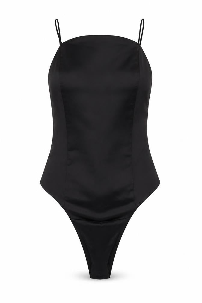 Womens UK Size XS Zara One-Piece Black Bodysuit