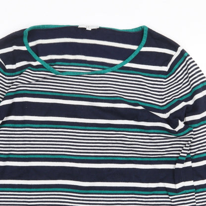 Womens UK Size L CC Blue Basic T-Shirt