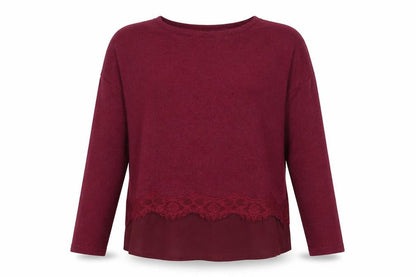 River Island Girls Purple Polyester Basic Blouse Size 11-12 Years Round Neck Pullover