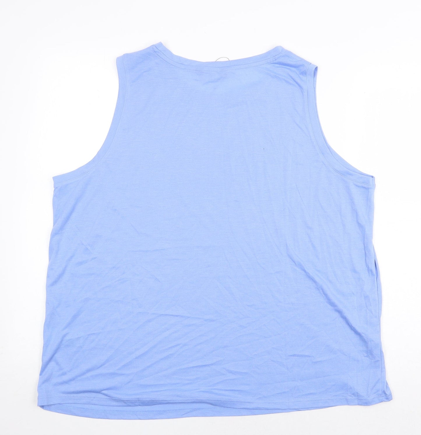 Womens UK Size 10 Marks and Spencer Blue Basic Tank