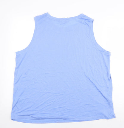 Womens UK Size 10 Marks and Spencer Blue Basic Tank