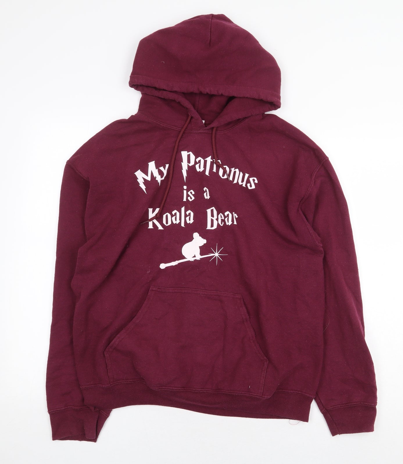 Gildan Womens Purple Polyester Pullover Hoodie Size M Pullover - My Patronus Is A Koala Bear