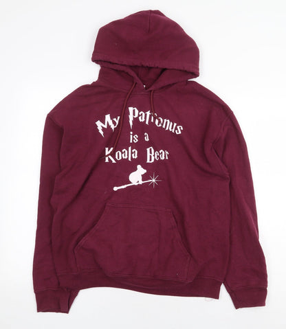 Gildan Womens Purple Polyester Pullover Hoodie Size M Pullover - My Patronus Is A Koala Bear
