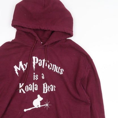 Gildan Womens Purple Polyester Pullover Hoodie Size M Pullover - My Patronus Is A Koala Bear
