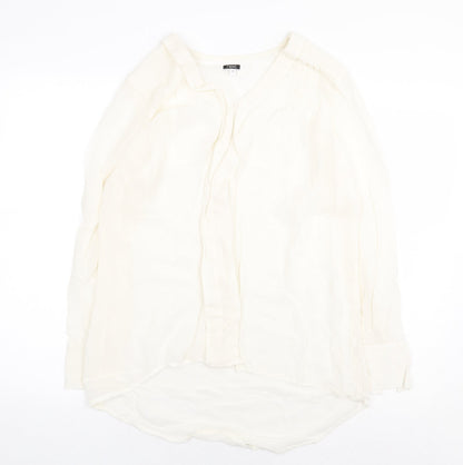 Womens UK Size 8 NEXT Beige Basic Blouse