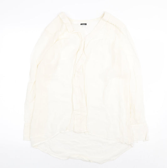 Womens UK Size 8 NEXT Beige Basic Blouse