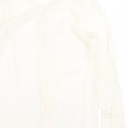 Womens UK Size 8 NEXT Beige Basic Blouse