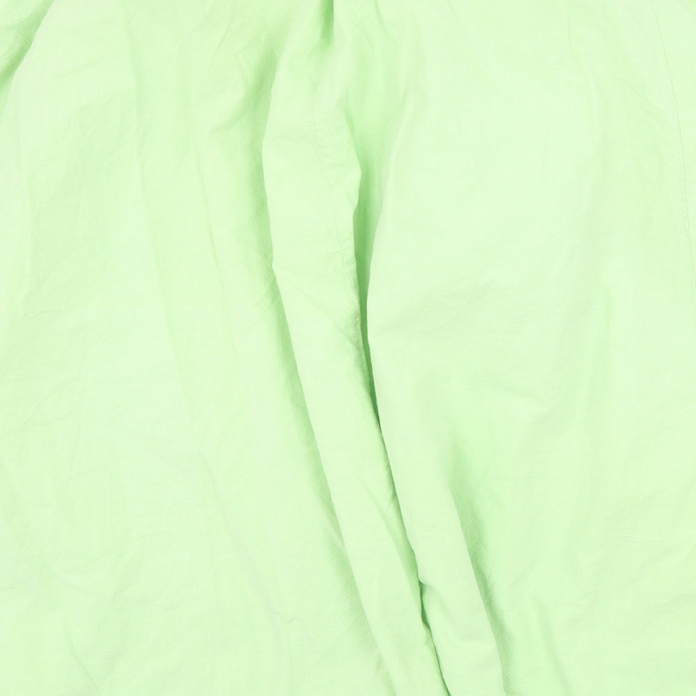 Janique Womens Green Cotton Flare Skirt Size 28 in