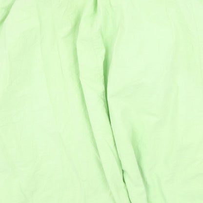 Janique Womens Green Cotton Flare Skirt Size 28 in