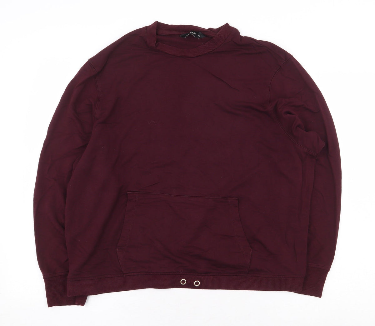 F&F Womens Red Viscose Pullover Sweatshirt Size 18 Pullover