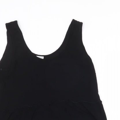 Womens UK Size 10 Jaqueline de Yong Black Basic Tank
